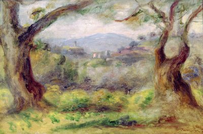 Paysage à Les Collettes, 1910 - Pierre Auguste Renoir